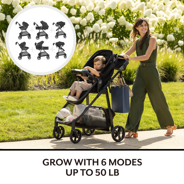 Evenflo Omni Ultra Travel System with Revolve180 LiteMax NXT Rotational Infant Car Seat - Pacific Green