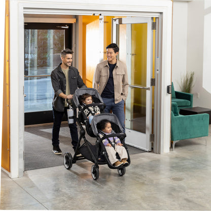 Evenflo - GOLD SensorSafe Pivot Xpand Smart Modular Travel System - Single to Double - Moonstone