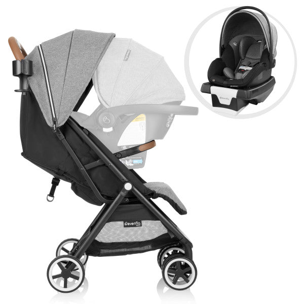 EVENFLO GOLD Otto Self-Folding Lightweight Travel Stroller (Moonstone Gray)