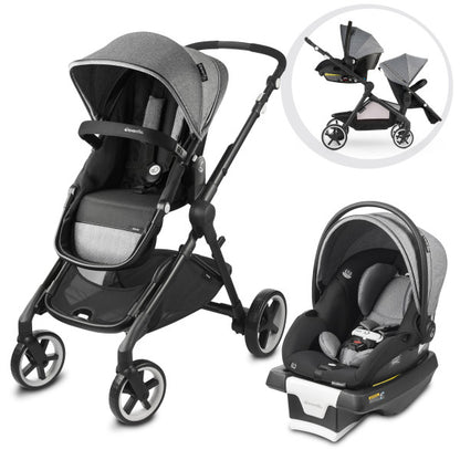 Evenflo - GOLD SensorSafe Pivot Xpand Smart Modular Travel System - Single to Double - Moonstone