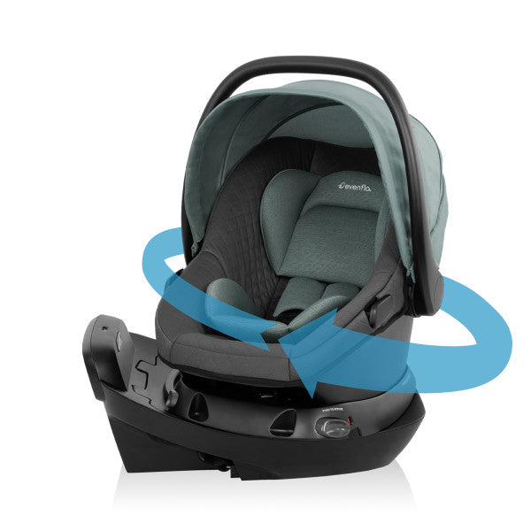 Evenflo Omni Ultra Travel System with Revolve180 LiteMax NXT Rotational Infant Car Seat - Pacific Green