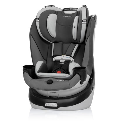 EVENFLO Gold Revolve360 Slim 2-in-1 Rotational Car Seat with SensorSafe Pearl