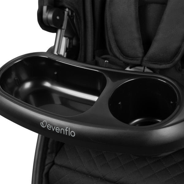 Evenflo Omni Ultra Travel System with Revolve180 LiteMax NXT Rotational Infant Car Seat - Caviar Black