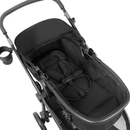 Evenflo Omni Ultra Travel System with Revolve180 LiteMax NXT Rotational Infant Car Seat - Caviar Black