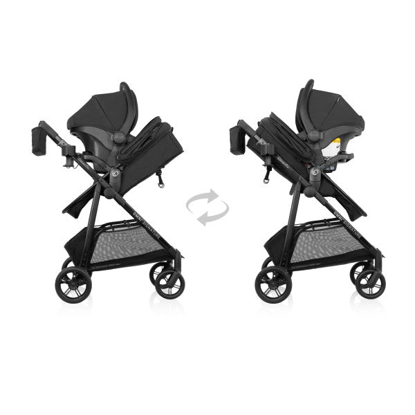 🔥 ON SALE NOW 🔥 Evenflo Omni Signature Travel System with LiteMax Infant Car Seat (Porto Black)