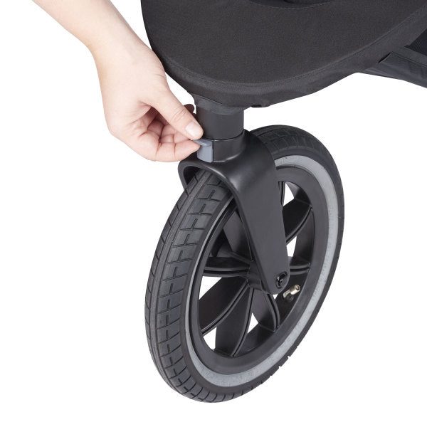 Evenflo - Folio3 Stroll & Jog Travel System with LiteMax 35 Infant Car Seat (Avenue Gray)