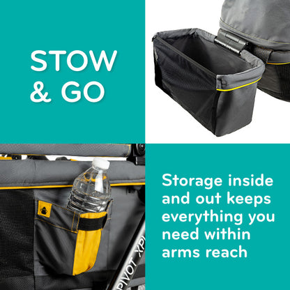 EVENFLO Pivot Xplore All-Terrain Stroller Wagon (Adventurer Gray)