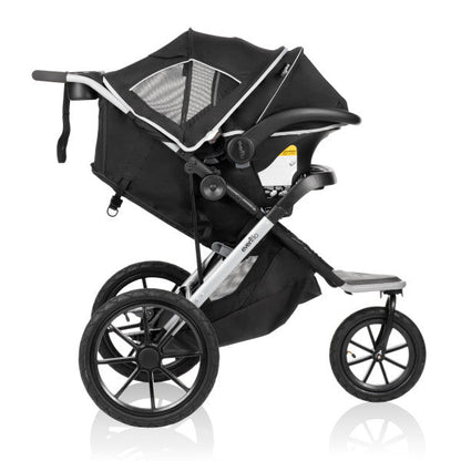 🔥 HOT DEAL 🔥 Evenflo - Victory Plus Jogging Stroller Travel System with LiteMax Infant Car Seat (Gray Scale)