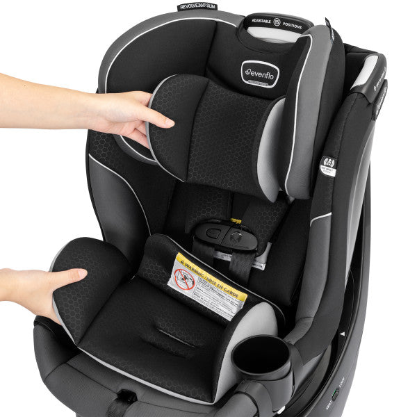 EVENFLO Revolve360 Slim 2-in-1 Rotational Car Seat (Canton Black)