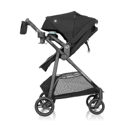 Evenflo Omni Ultra Travel System with Revolve180 LiteMax NXT Rotational Infant Car Seat - Caviar Black