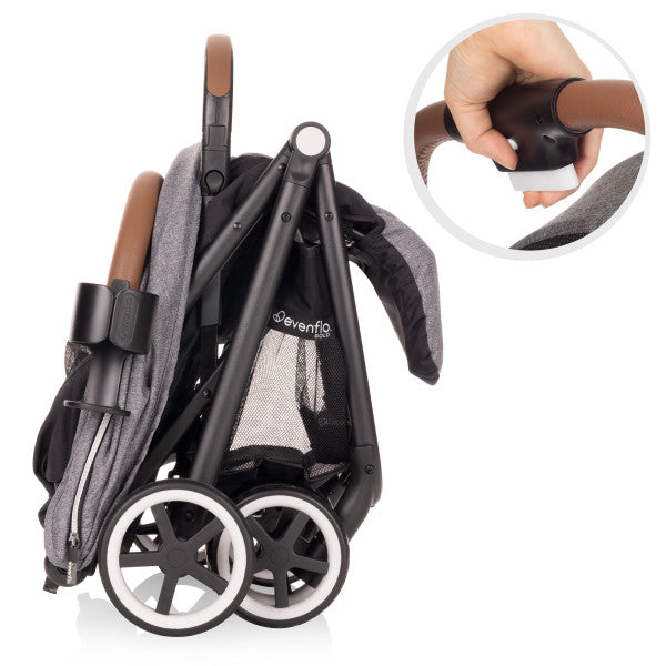 EVENFLO GOLD Otto Self-Folding Lightweight Travel Stroller (Moonstone Gray)