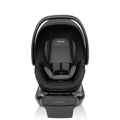 Evenflo Omni Ultra Travel System with Revolve180 LiteMax NXT Rotational Infant Car Seat - Caviar Black