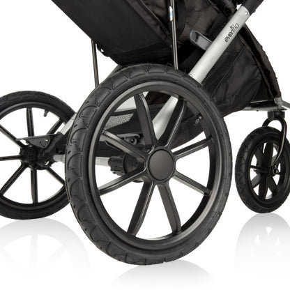 🔥 HOT DEAL 🔥 Evenflo - Victory Plus Jogging Stroller Travel System with LiteMax Infant Car Seat (Gray Scale)