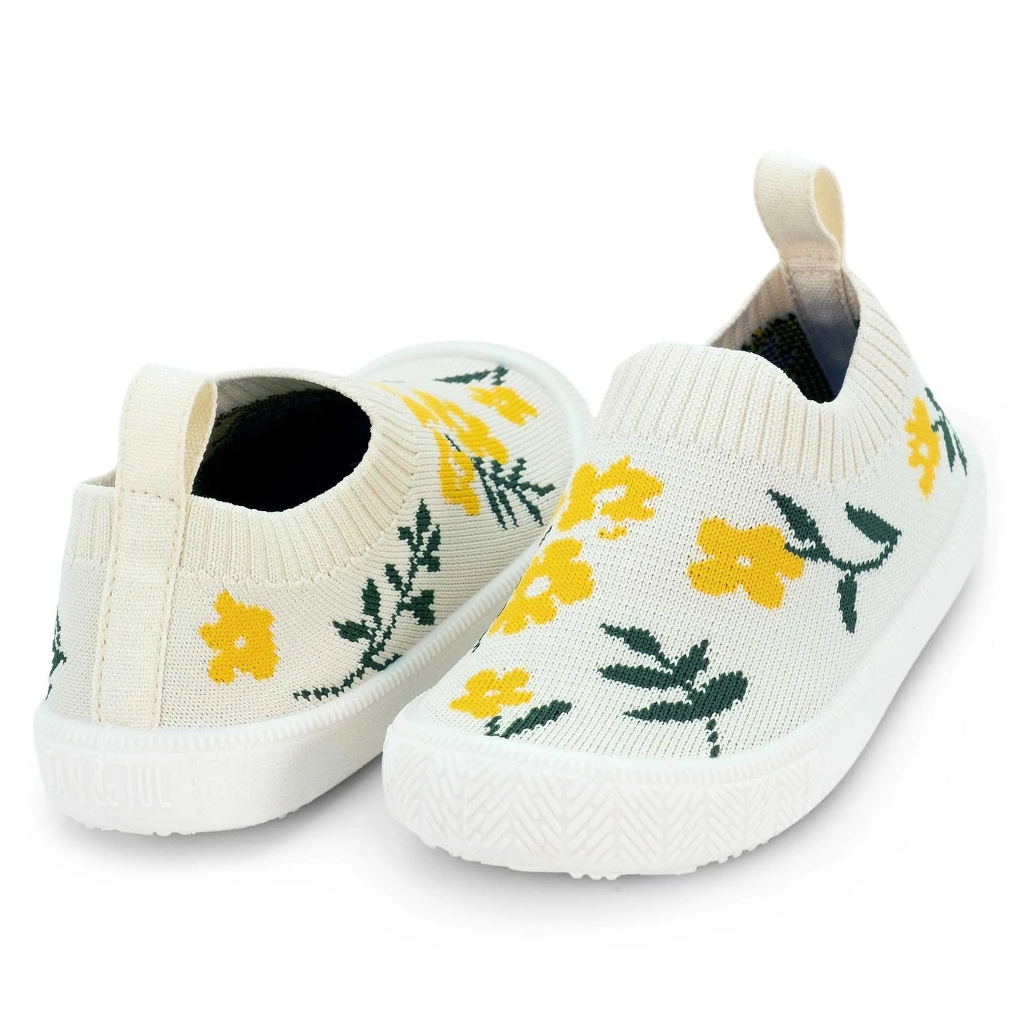 Jan + Jul - Xplorer Knit Shoes - Yellow Flower