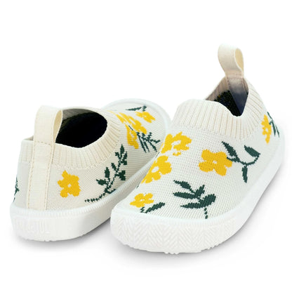 Jan + Jul - Xplorer Knit Shoes - Yellow Flower