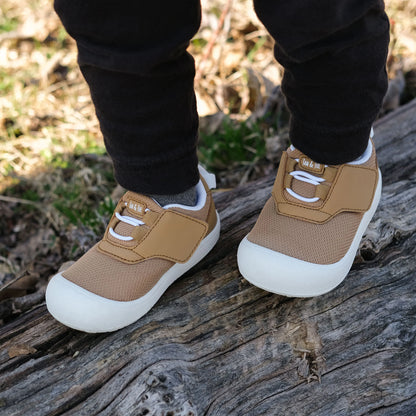 Jan + Jul - Mini-Flyer Toddler Sneakers - Soft Brown