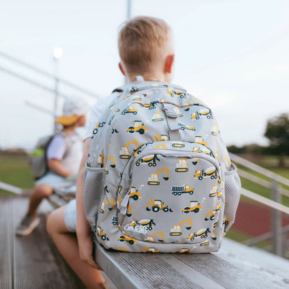 Jan + Jul - Little Xplorer Kids' Backpack - Grey Construction