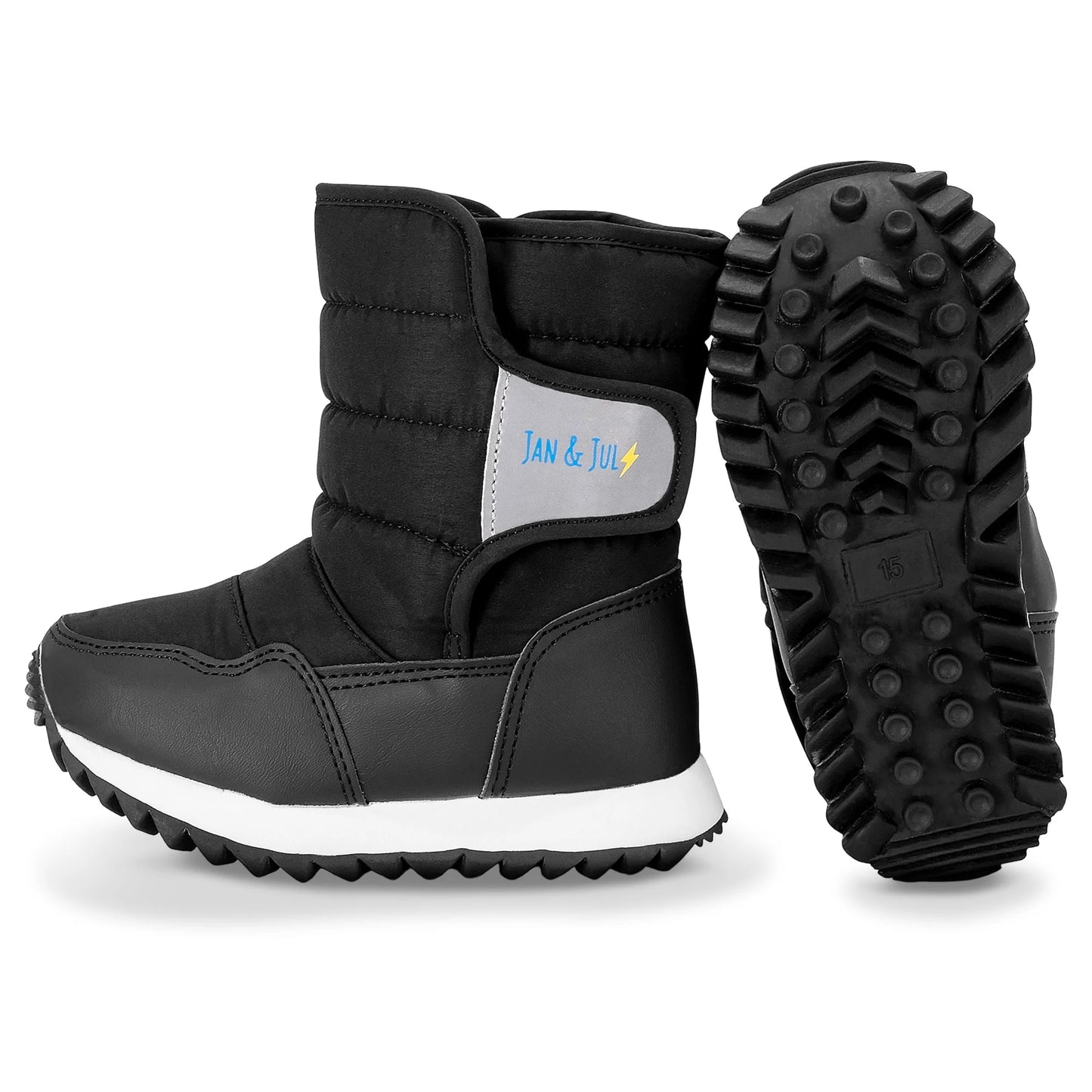 Jan + Jul - Toasty-Dry Puffy Winter Boots - Black