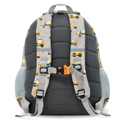 Jan + Jul - Little Xplorer Kids' Backpack - Grey Construction