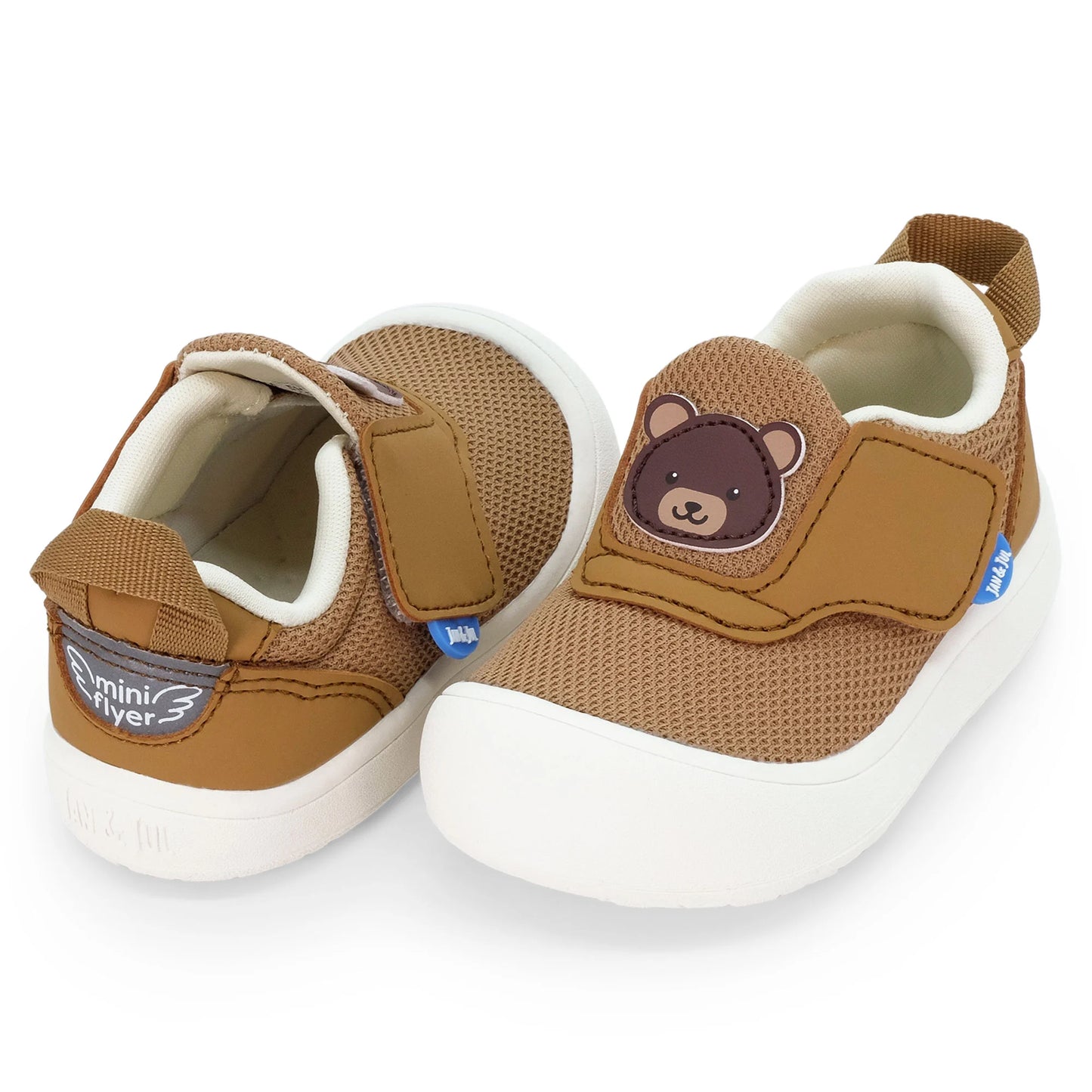 Jan + Jul - Mini-Flyer Toddler Sneakers - Brown bear