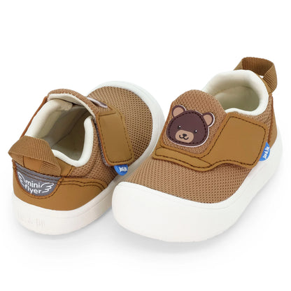 Jan + Jul - Mini-Flyer Toddler Sneakers - Brown bear