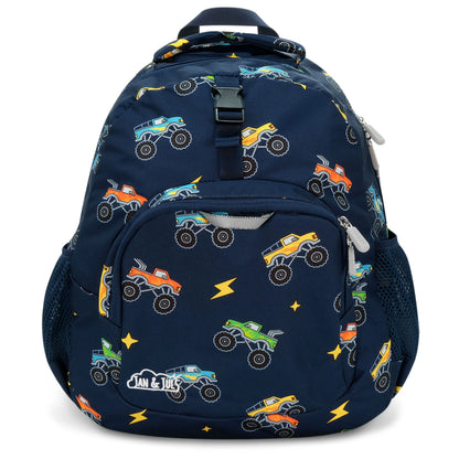 Jan + Jul - Little Xplorer Kids' Backpack - Big Trucks