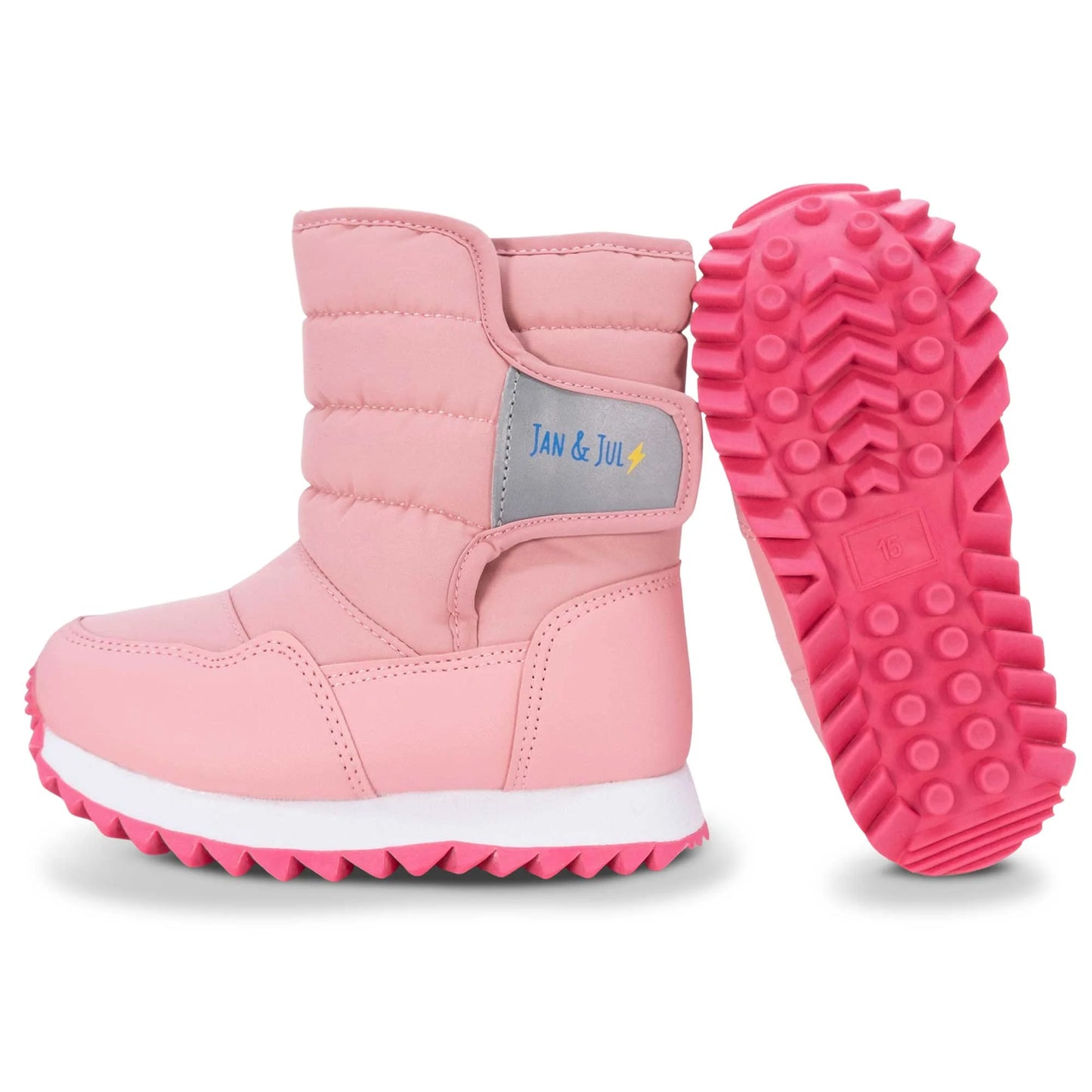 Jan + Jul - Toasty-Dry Puffy Winter Boots - Dusty Pink