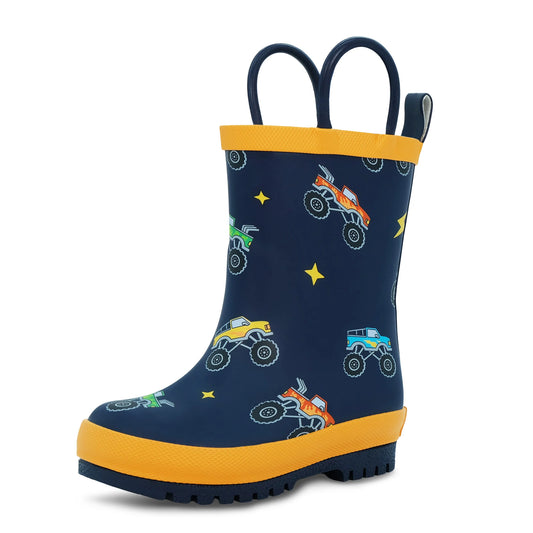 Jan + Jul - Rain Boots - Big Trucks