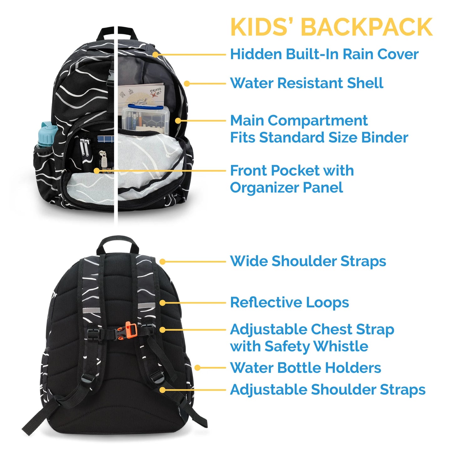 Jan + Jul - Little Xplorer Kids' Backpack - Navy Forest