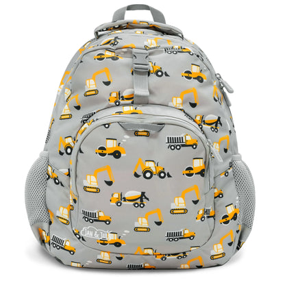 Jan + Jul - Little Xplorer Kids' Backpack - Grey Construction