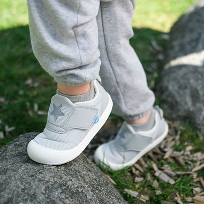 Jan + Jul - Mini-Flyer Toddler Sneakers - Silver Star