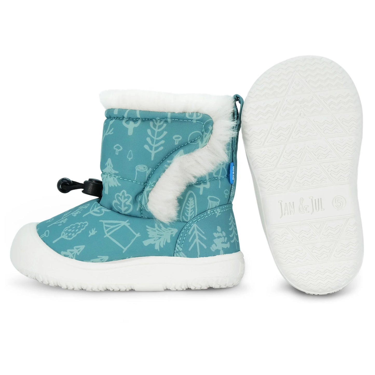 Jan + Jul - Stay Put Trail Booties - Green Grove