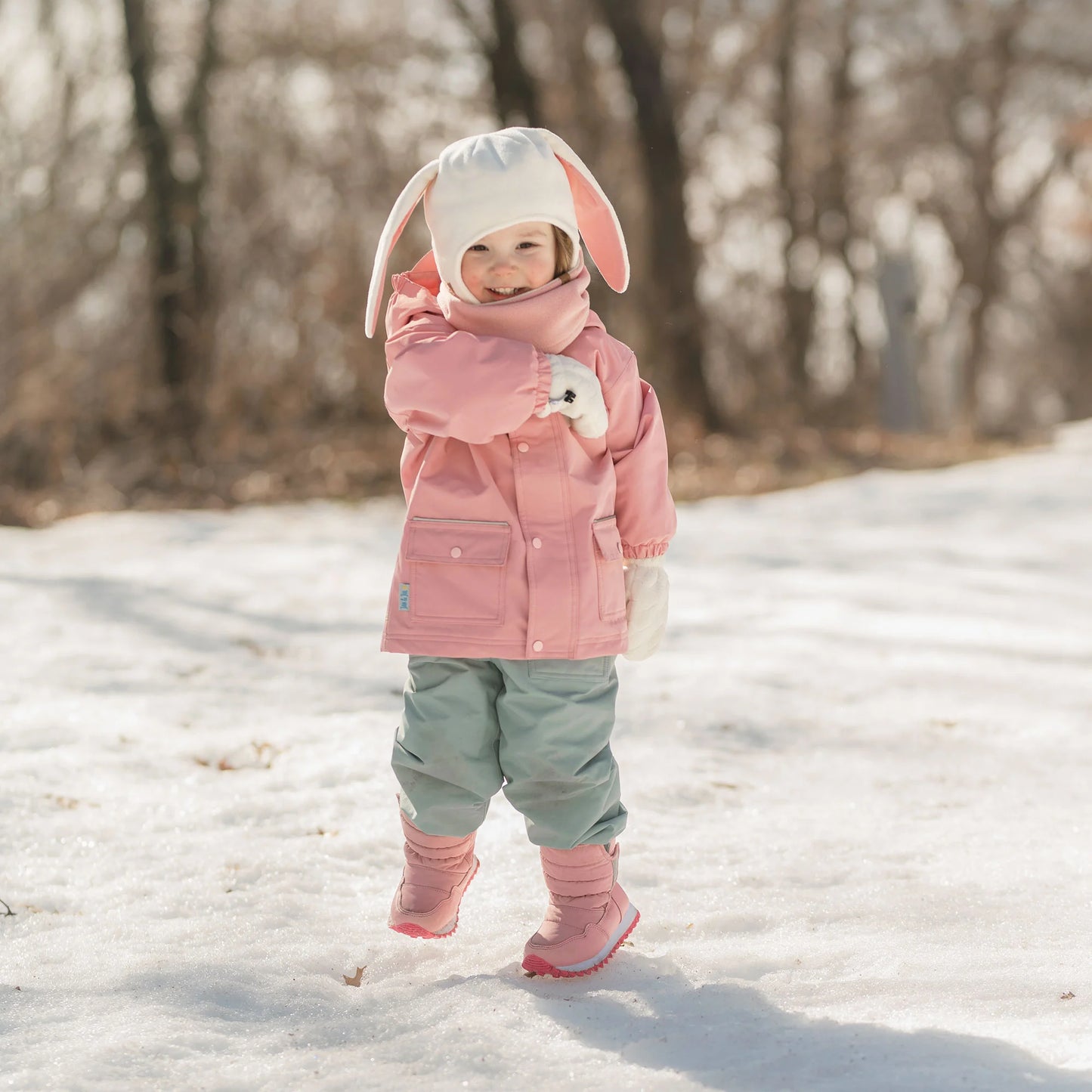 Jan + Jul - Toasty-Dry Puffy Winter Boots - Dusty Pink