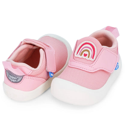 Jan + Jul - Mini-Flyer Toddler Sneakers - Pink Rainbow