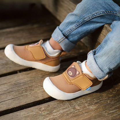 Jan + Jul - Mini-Flyer Toddler Sneakers - Brown bear