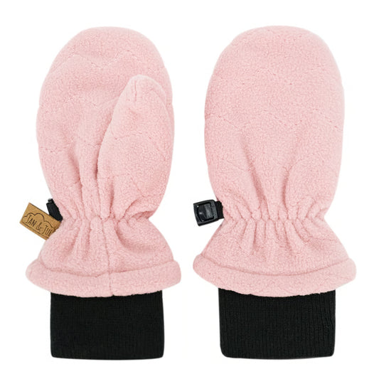 Jan + Jul - Fleece Mittens - Dusty Pink