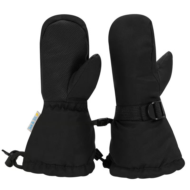 Jan + Jul - Toasty-Dry Waterproof Snow Mittens - Black