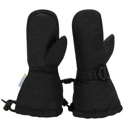 Jan + Jul - Toasty-Dry Waterproof Snow Mittens - Black