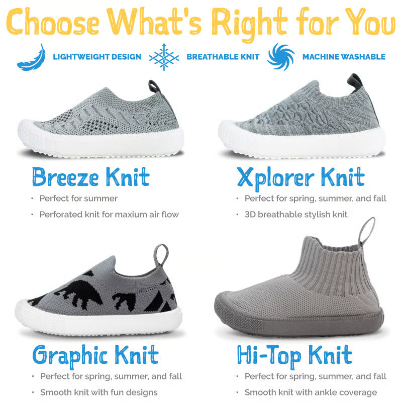 Jan + Jul - Xplorer Knit Shoes - Triceratops