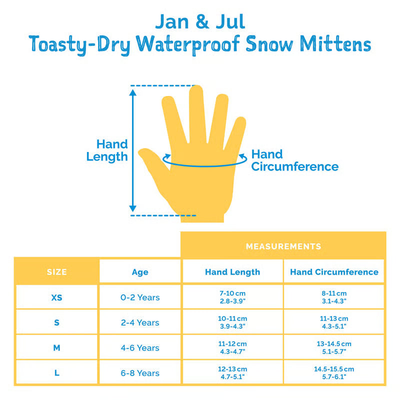 Jan + Jul - Toasty-Dry Waterproof Snow Mittens - Dinoland