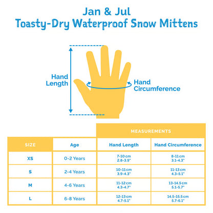 Jan + Jul - Toasty-Dry Waterproof Snow Mittens - Dinoland