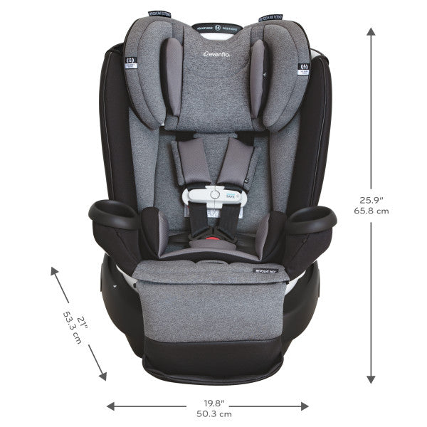 Evenflo - Gold Revolve360 Extend All-in-One Rotational Car Seat with SensorSafe (Moonstone)