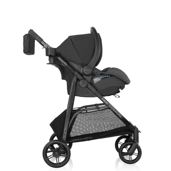 🔥 ON SALE NOW 🔥 Evenflo Omni Signature Travel System with LiteMax Infant Car Seat (Porto Black)