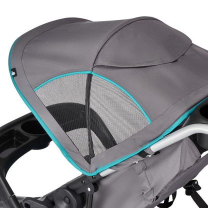 🔥 HOT DEAL 🔥 Evenflo - Victory Plus Jogging Stroller Travel System with LiteMax Infant Car Seat Malibu