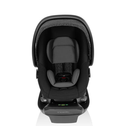 Evenflo Shyft Intuiti Travel System with Revolve180 LiteMax NXT Rotational Infant Car Seat (Black Shale)