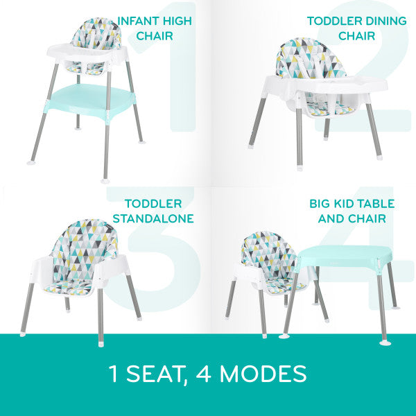 Convertible high chair clearance to table and chair