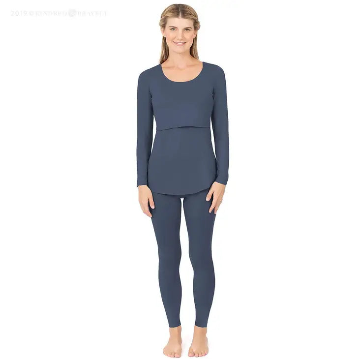 Jane Long Sleeve Nursing Pajama Set - Top & Bottom – Reclaim