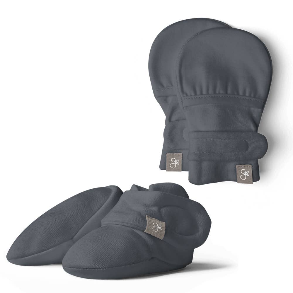goumikids - Viscose Organic Cotton Stay-On Mitts + Boots - Midnight