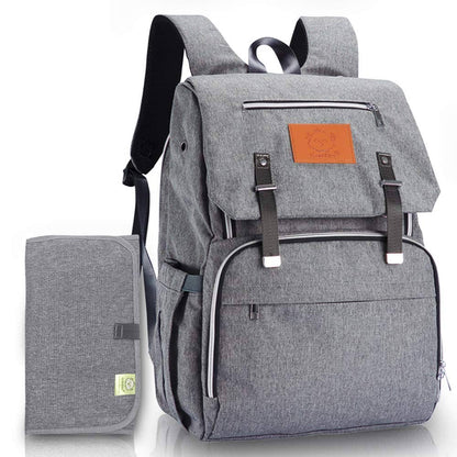 KeaBabies - KeaBabies Explorer Diaper Bag Backpack (Classic Gray) (7378801033394)
