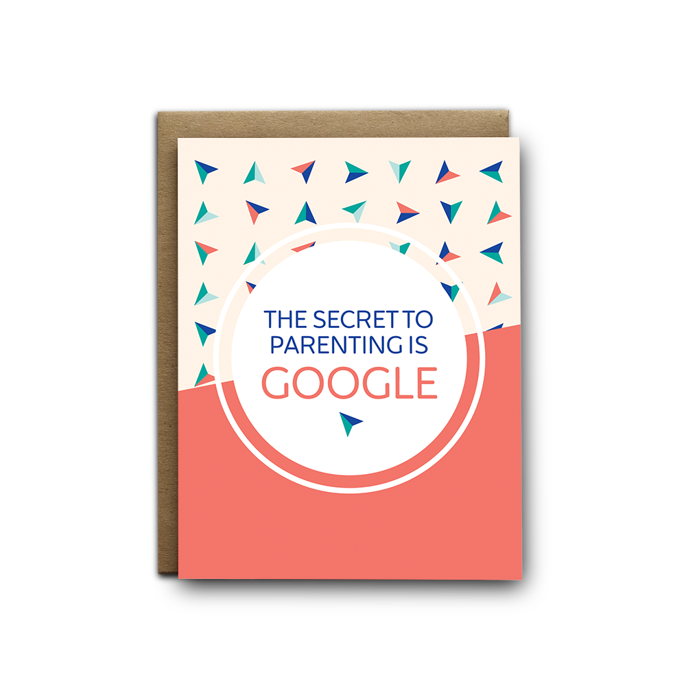 Secret To Parenting Baby Greeting Card (7196840231090)